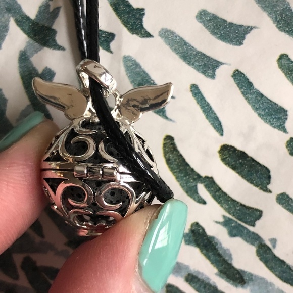 Essential Charms Lava Charm Aromatherapy Necklace - Picture 3 of 5